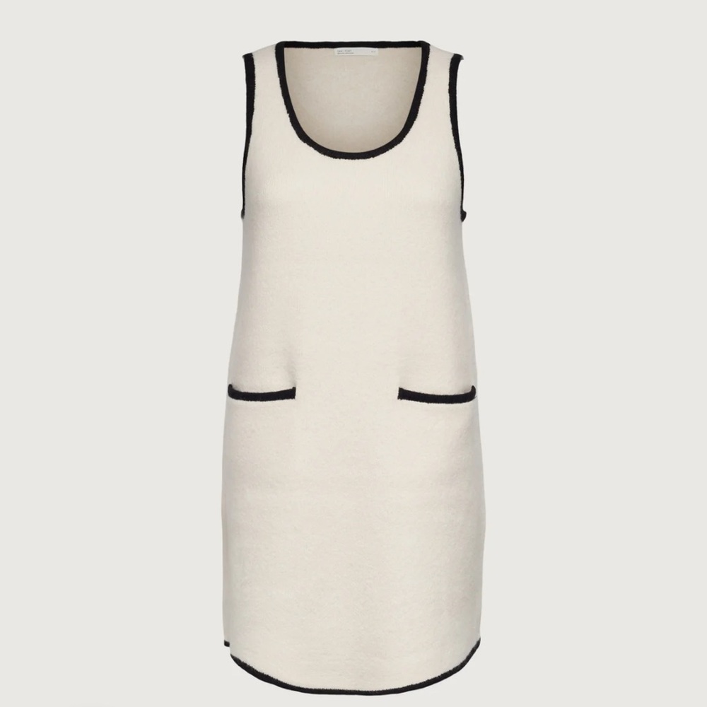 Oak and Fort CONTRAST TRIM SLEEVELESS KNIT MINI DRESS - NWT